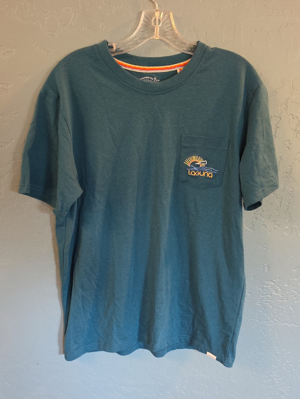 Laguna Dark Green Short-Sleeve Pocket Tee